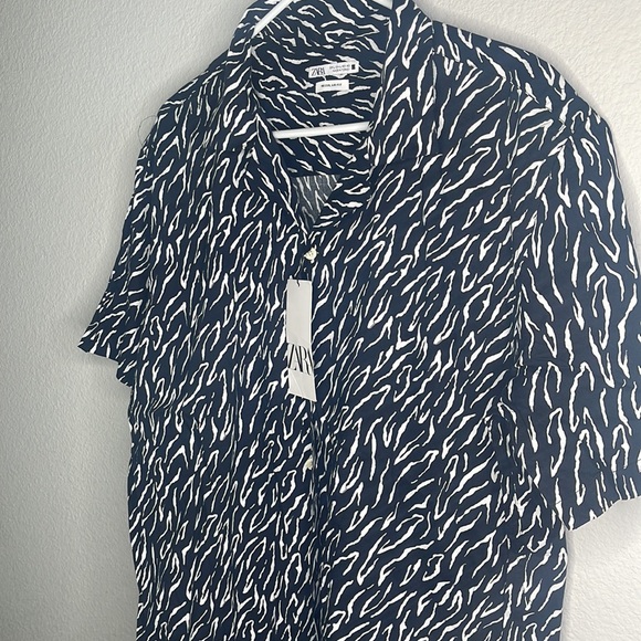 Zara | Shirts | Zara Mens Animal Print Shirt | Poshmark